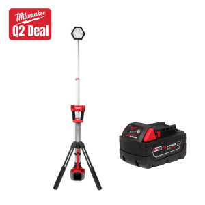 M18 ROCKET Dual Power Tower Light w/ FREE 5.0 Battery