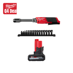 Milwaukee M12 Insider Pass-Thru Ratchet BARE TOOL w/ 5.0 High Output Battery