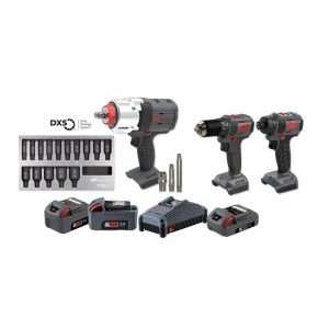 Ingersoll Rand IQV20 20V Impact Wrench Cordless Power Tool Kit – 3 Tools